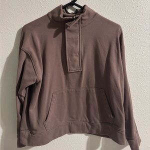 Brown A New Day quarter zip hoodie